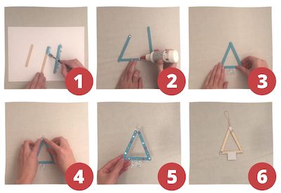 How To Make Lolly Stick Christmas Ornaments Tree